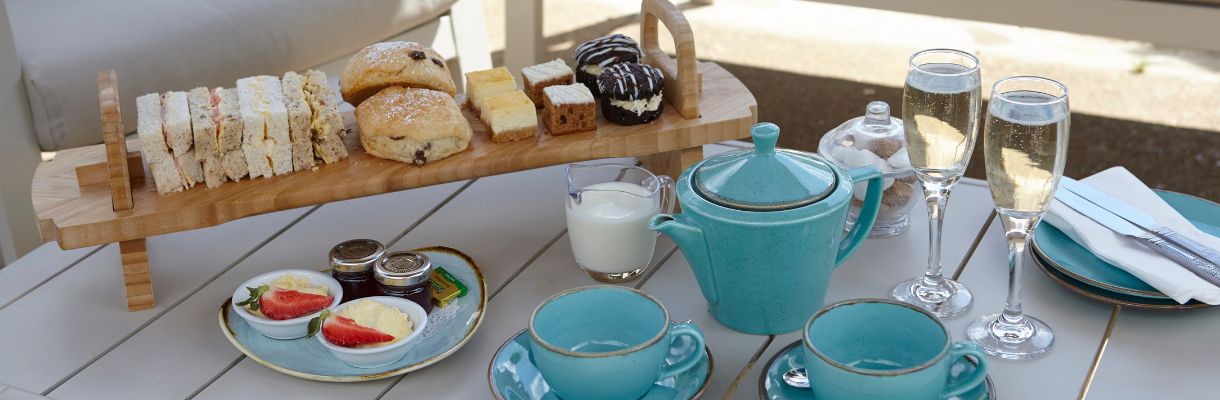 Luccombe Manor Hotel afternoon tea, Isle of Wight